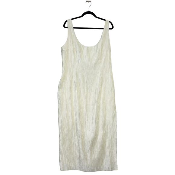 Meshki Theia Plisse Maxi Dress in Ivory Size XL NWT - Picture 6 of 14